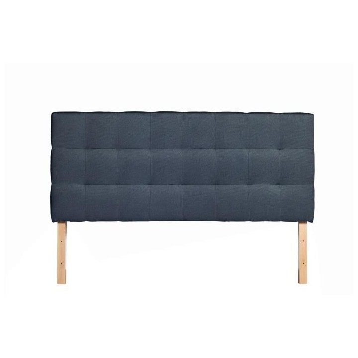 Tete de lit AGADIR - Couchage 160x200 cm - Tissu bleu - L 172 x P 8 x