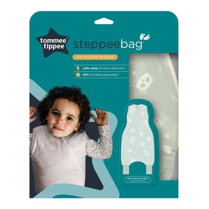 Tommee Tippee - Gigoteuse a Jambes Steppee - Original Grobag vert saug