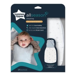 Tommee Tippee - Gigoteuse 4 Saisons - Grobag Original - Jersey Doux Riche en Coton et Tissu en Maille Infusé d'Aloes - 18-36moi