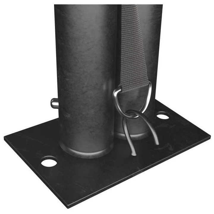 Tonnelle de jardin Dôme Structure en acier avec toit en toile grise -