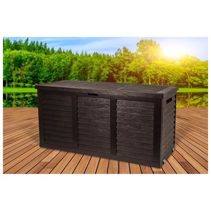 TOOD Malle de rangement - 350 litres - 119 x 52 x 58 cm
