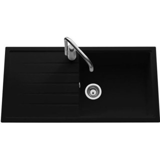 EWI Evier cuisine a encastrer 1 grand bac + 1 égouttoir Topaze - Gran