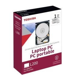 TOSHIBA - Disque dur Interne - L200 - 1To - 5400 tr/min - 2.5 Boite Retail (HDWL110EZSTA)