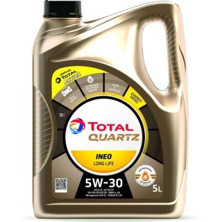 TOTAL HUILE ESSENCE ET DIESEL MOTEUR 5L QUARTZ INEO LONG LIFE 5W30