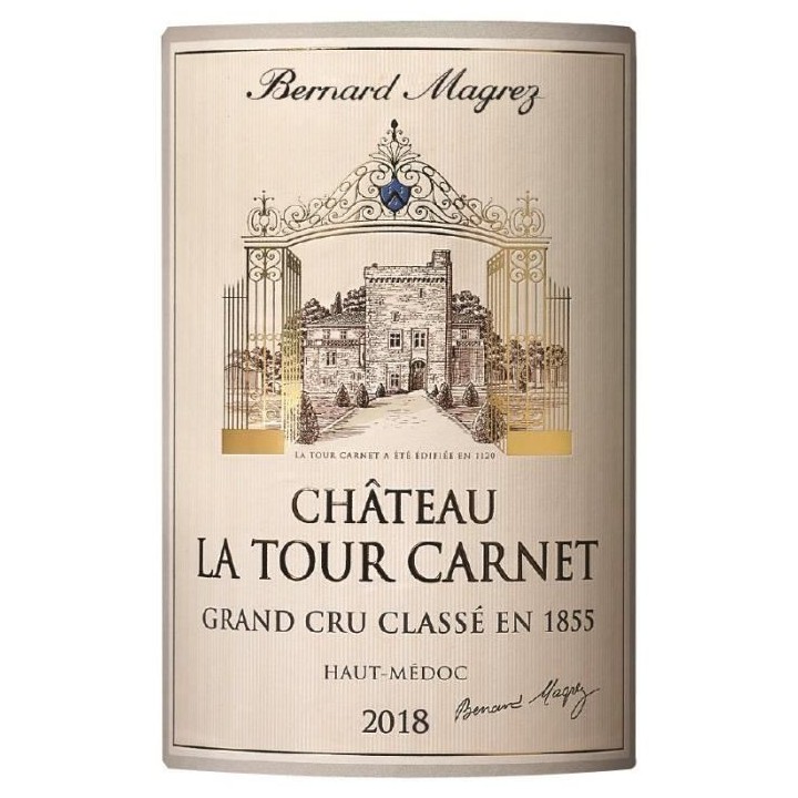 Château La Tour Carnet 2018 Haut-Médoc - Vin rouge de Bordeaux