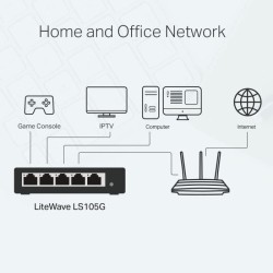 TP-Link LS105G Switch Ethernet 5 ports 10/100/1000 Mbps