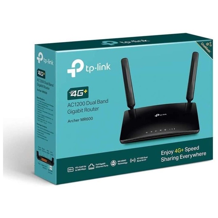 TP-Link Archer MR600 Routeur 4G+ Cat. 6 Débit 300 Mbps WiFi AC 1200 M
