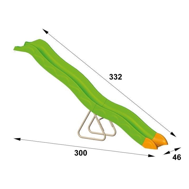 TRIGANO Glissiere de toboggan 3,32 m