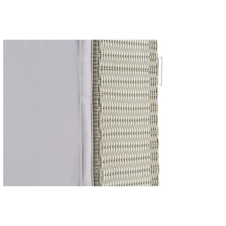 Bain de soleil ALVITO en résine tressée avec coussin