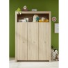 Chambre bébé Trio : Lit 70 x 140 cm + Commode a langer + Armoire OLIVIA - Chene - TREND TEAM