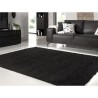 TRENDY Tapis de salon Shaggy en polypropylene - 120 x 160 cm - Noir