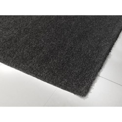 TRENDY Tapis de salon Shaggy en polypropylene - 120 x 160 cm - Noir