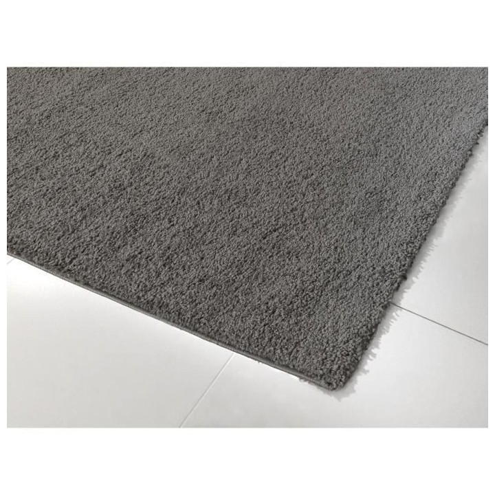 NAZAR TRENDY Tapis de salon Shaggy en polypropylene - Gris anthracite