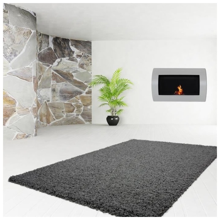 NAZAR TRENDY Tapis de couloir Shaggy en polypropylene - 80 x 140 cm -