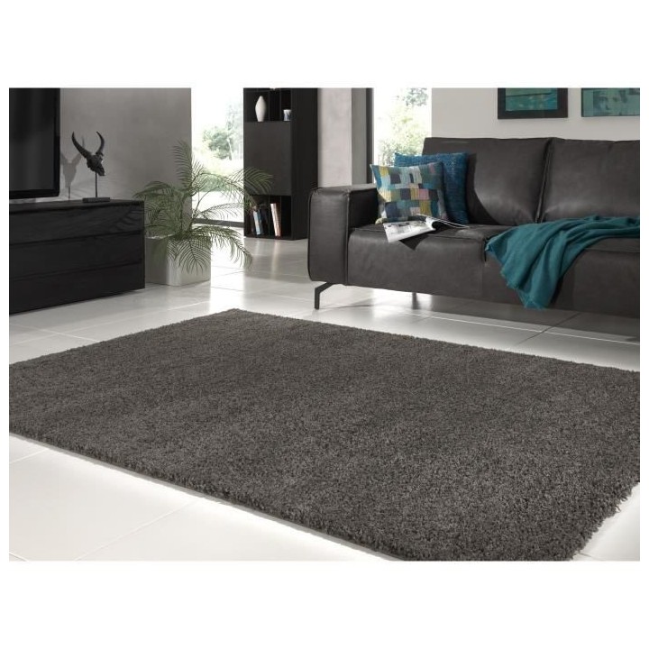 NAZAR TRENDY Tapis de couloir Shaggy en polypropylene - 80 x 300 cm -