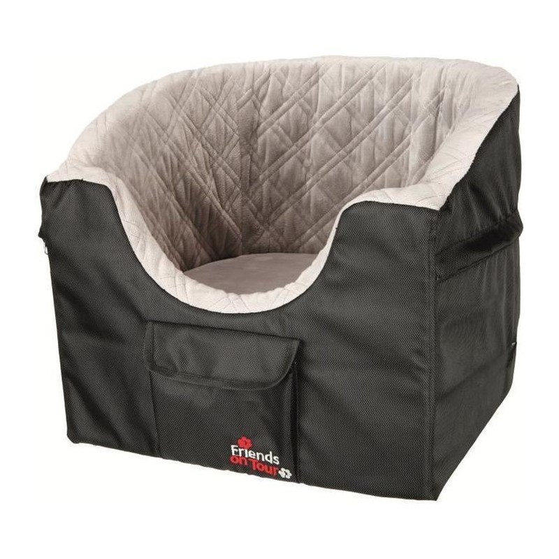 TRIXIE Siege de voiture - 45x39x42cm - Noir et gris - Pour chien