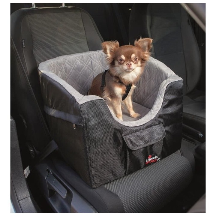 TRIXIE Siege de voiture - 45x39x42cm - Noir et gris - Pour chien
