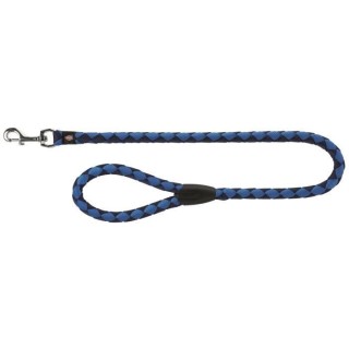 TRIXIE Cavo laisse S–M : 1 m - ø 12 mm - Bleu indigo et beu royale
