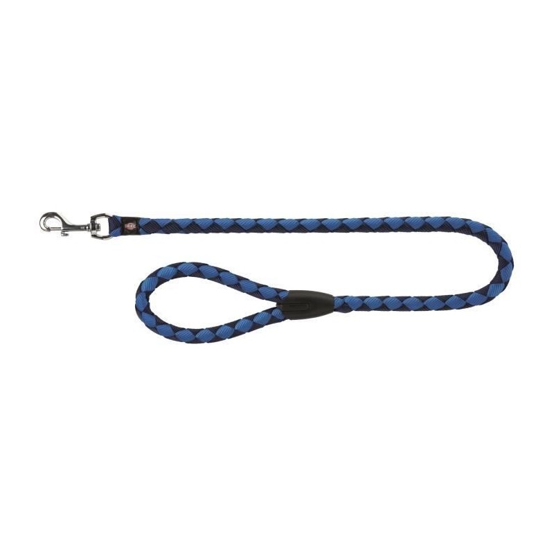 TRIXIE Cavo laisse S–M : 1 m - ø 12 mm - Bleu indigo et beu royale - Pour chien