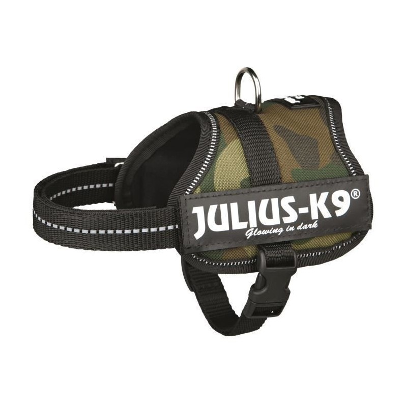 Harnais Power Julius-K9 - Baby 2 - XS-S : 33-45 cm-18 mm - Camouflage - Pour chien