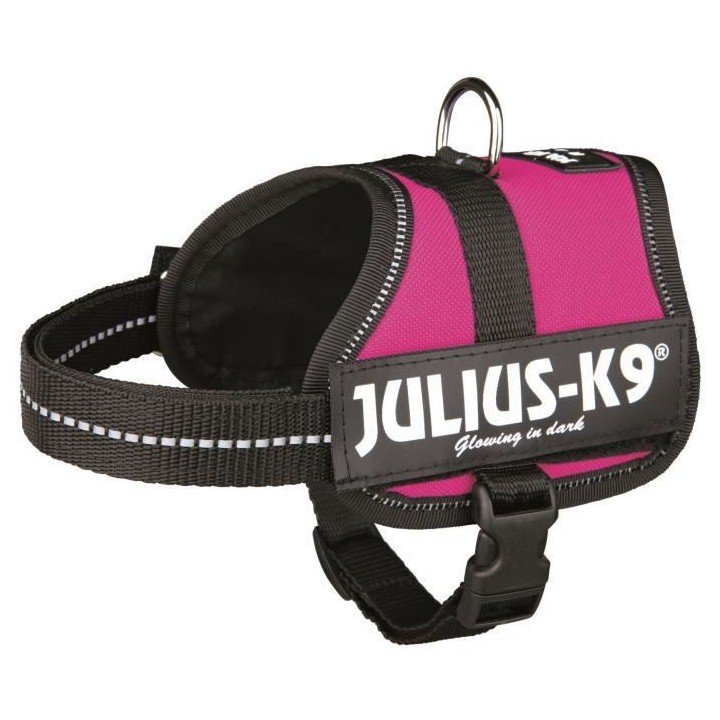 Harnais Power Julius-K9 - Baby 2 - XS-S : 33-45 cm-18 mm - Fuschia - P