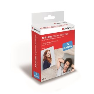 AGFA ASQC20 Cartouche Imprimante Photo Realpix Square S - 3*3 - 20 she