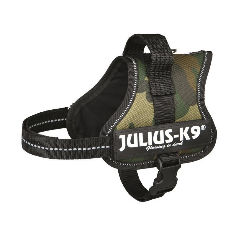 Harnais Power Julius-K9 - Mini-Mini - S : 40-53 cm-22 mm - Camouflage - Pour chien