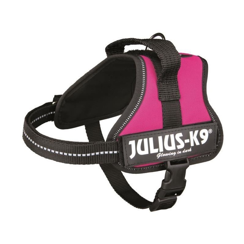 Harnais Power Julius-K9 - Mini-Mini - S : 40-53 cm-22 mm - Fuschia - Pour chien