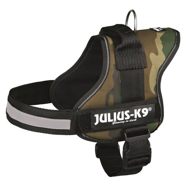Harnais Power Julius-K9 - 0 - M-L : 58-76 cm-40 mm - Camouflage - Pour