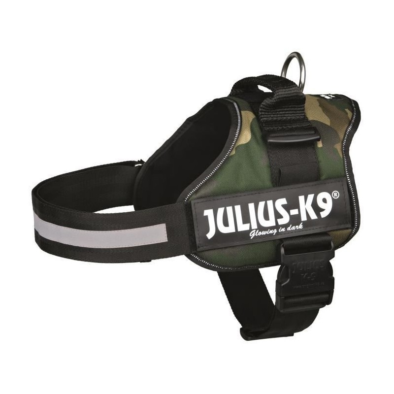 Harnais Power Julius-K9 - 1 - L : 66-85 cm-50 mm - Camouflage - Pour chien