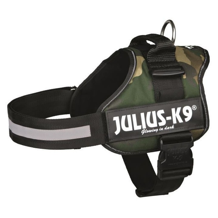 Harnais Power Julius-K9 - 1 - L : 66-85 cm-50 mm - Camouflage - Pour c