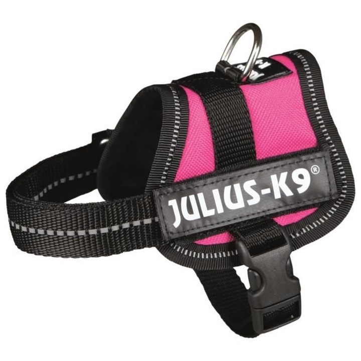 Harnais Power Julius-K9 - Baby 1 - XS : 30-40 cm-18 mm - Fuschia - Pou