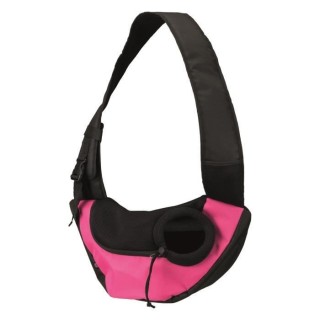 TRIXIE Sac frontal Sling - 50 × 25 × 18 cm - Rose et noir - Pour chi