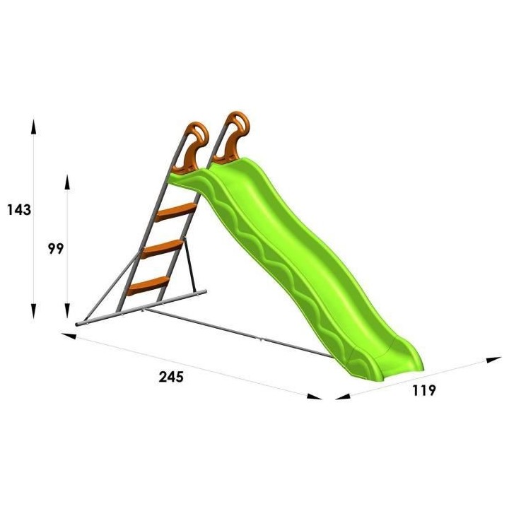 Toboggan 2,15m de glisse DANOU TRIGANO