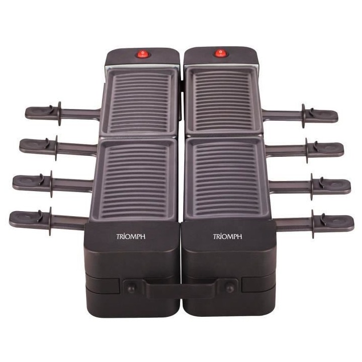 TRIOMPH ETF2114 - 2 appareils a raclettes reliables - 1200W - 8 person