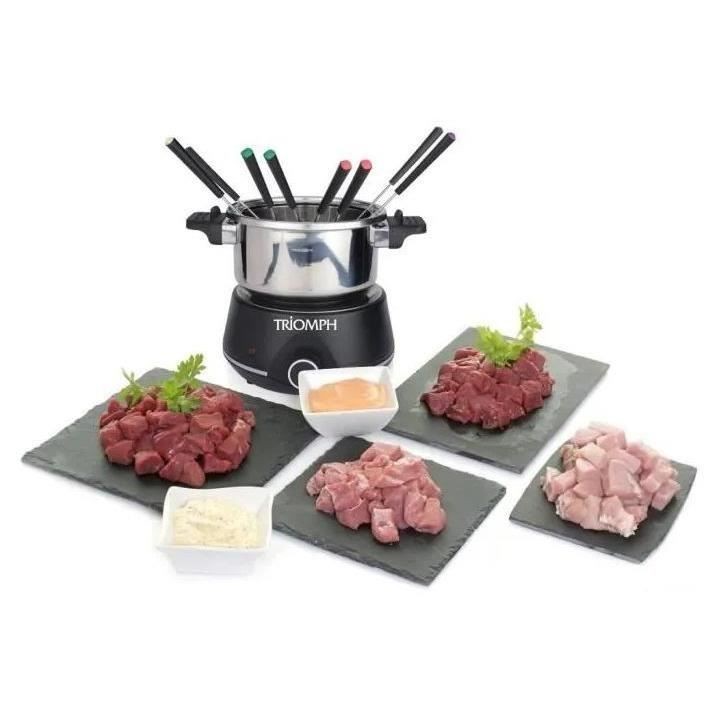 TRIOMPH ETF2189 - Fondue éléctrique 1400W - 2L - 8 personnes - Plaqu
