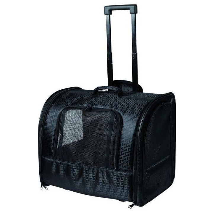 TRIXIE Sac a roulettes pour chat et chien - Noir - 45 × 41 × 31 cm