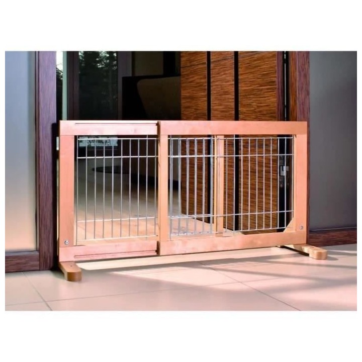 TRIXIE Barriere pour chiens Bois de pin 65 - 108 cm 3944
