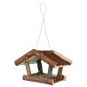 NATURAL LIVING Mangeoire pour oiseaux 32 × 23 × 20 cm naturel