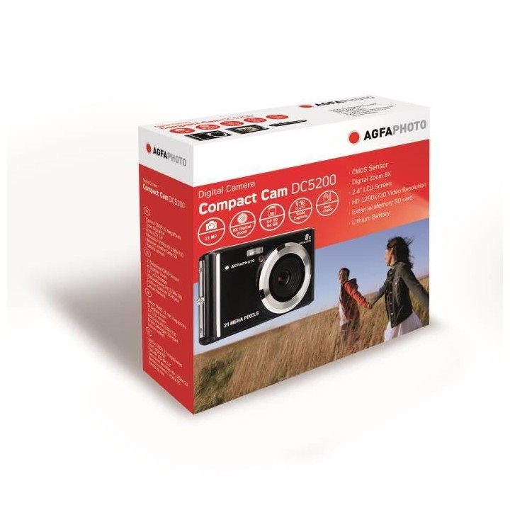 AGFA PHOTO Realishot DC5200 - Appareil Photo Numérique Compact (21 MP