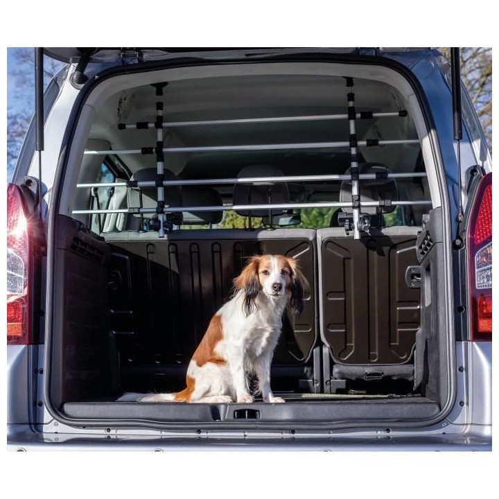 TRIXIE Grille de protection chiens 105-172cm Aluminium Argenté et noi