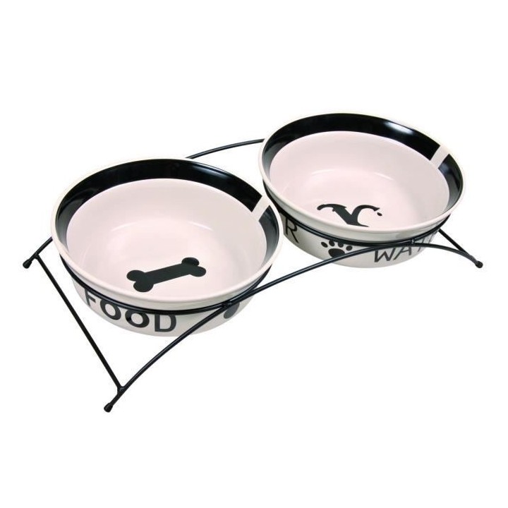 TRIXIE Jeu de bols Eat On Feet 25 cm 5,2 L