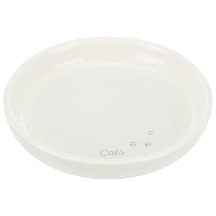 TRIXIE Gamelle plate en céramique - XXL - 0,35 l - Ø 18 cm - Pour ch