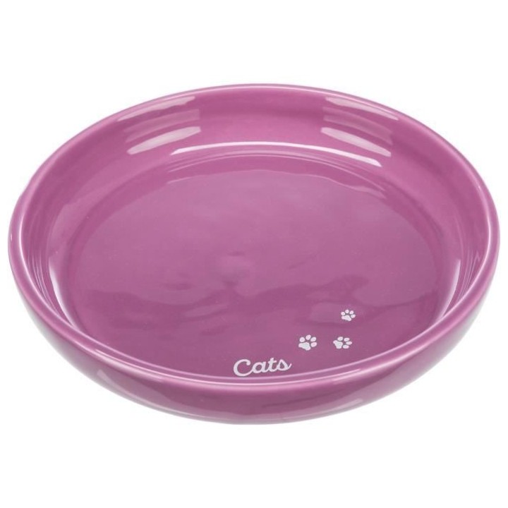 TRIXIE Gamelle plate en céramique - XXL - 0,35 l - Ø 18 cm - Pour ch
