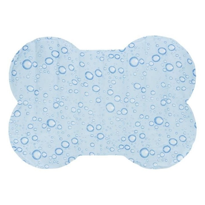 Matelas rafraîchissant en forme d'os - Taille L : 85 × 60 cm - Bleu