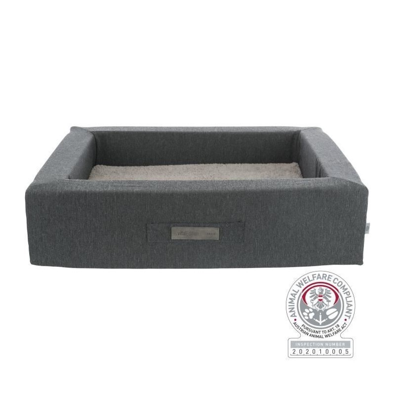 TRIXIE Lit pour animaux de compagnie Bendson Vital 100x80 cm Gris