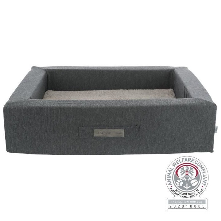 TRIXIE Lit pour animaux de compagnie Bendson Vital 100x80 cm Gris