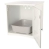 TRIXIE Meuble de toilette pour chat - Blanc - 49 x 51 x 51 cm