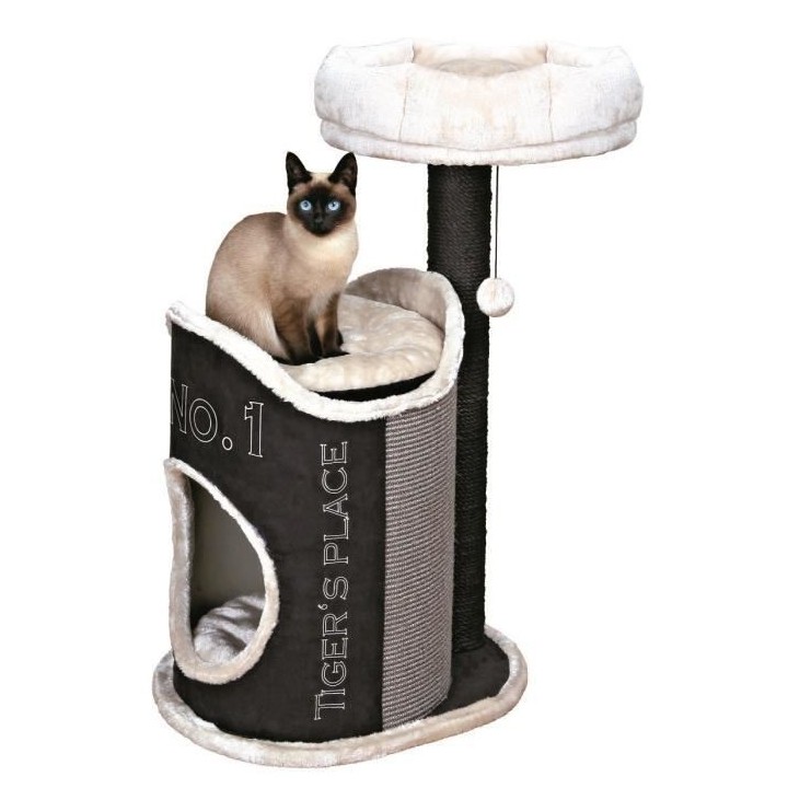TRIXIE Arbre a chat Susana 90cm - Noir et gris clair