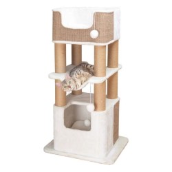 TRIXIE Arbre a chat XXL LUCANO - 110 cm - Blanc/Taupe